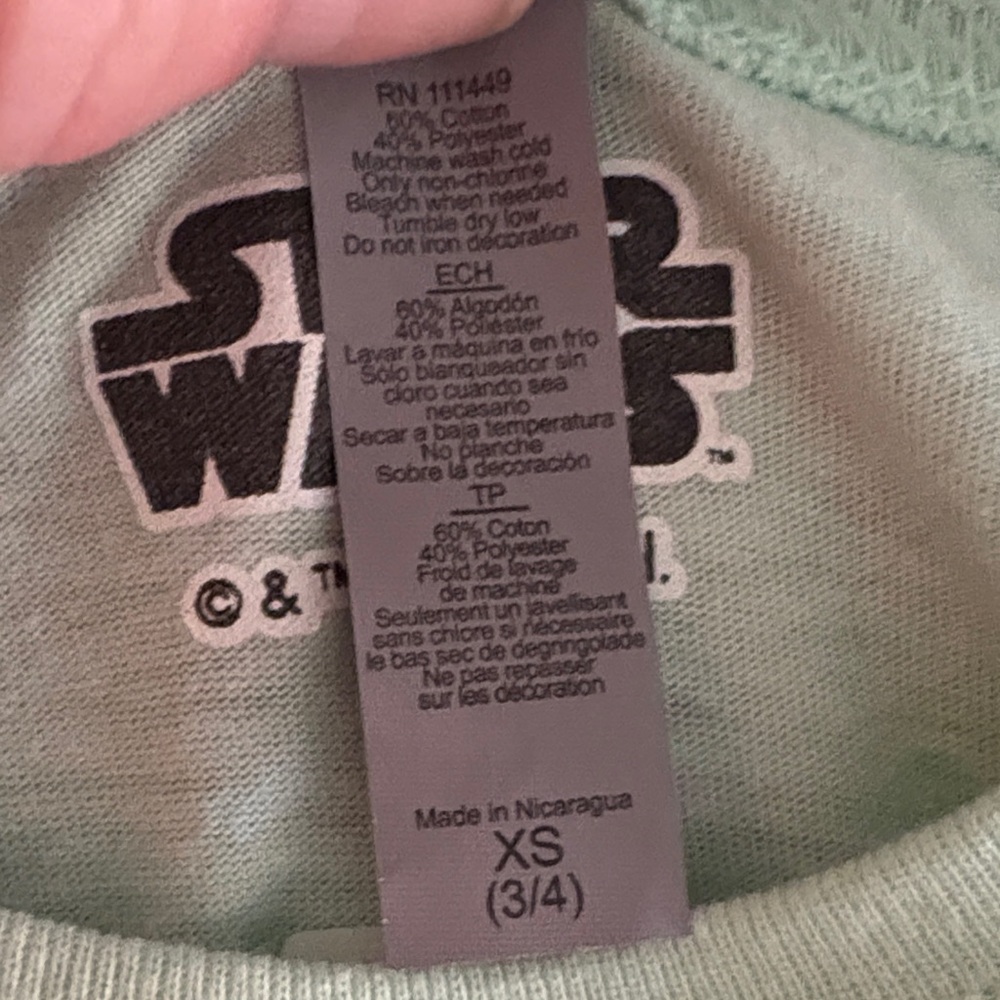 6/$20 Lucas Film ltd. Star Wars Mandalorian Gargu  Green Graphic T-Shirt 3/4 NWT - Picture 4 of 9